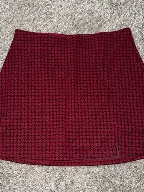 Women’s Red Plaid Mini Skort